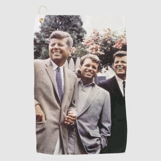 Kennedy Brothers, President John, Robert & Ted Golfhanddoek (Voorkant)