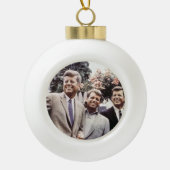 Kennedy Brothers, President John, Robert & Ted Keramische Bal Ornament (Voorkant)