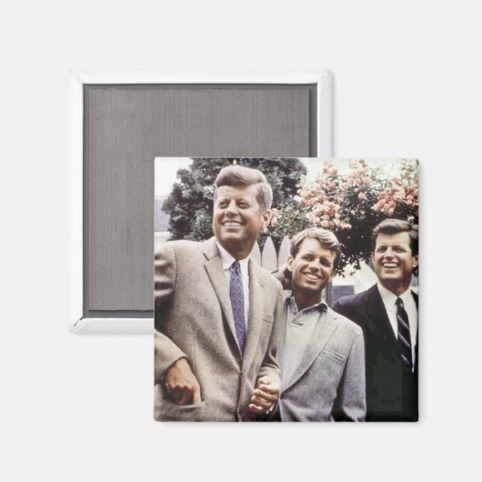Kennedy Brothers, President John, Robert & Ted Magneet (Voorkant / Achterkant)