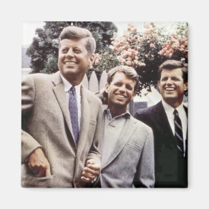 Kennedy Brothers, President John, Robert & Ted Magneet