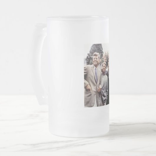 Kennedy Brothers, President John, Robert & Ted Matglas Bierpul (Voorkant links)