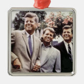 Kennedy Brothers, President John, Robert & Ted Metalen Ornament (Voorkant)
