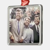 Kennedy Brothers, President John, Robert & Ted Metalen Ornament (Links)