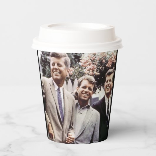 Kennedy Brothers, President John, Robert & Ted Papieren Bekers (Voorkant)
