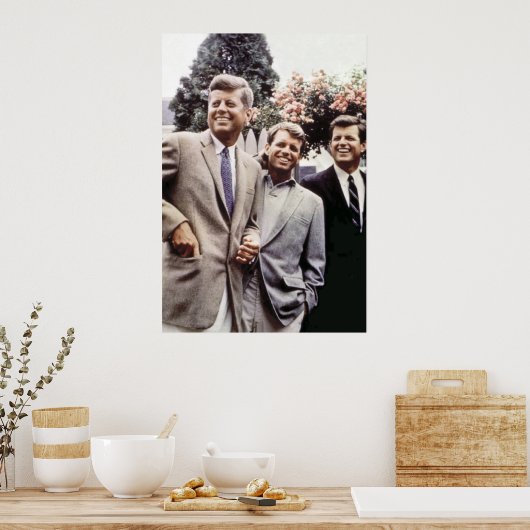Kennedy Brothers, President John, Robert & Ted Poster (Keuken)