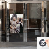 Kennedy Brothers, President John, Robert & Ted Raamsticker (Kantoordeur)