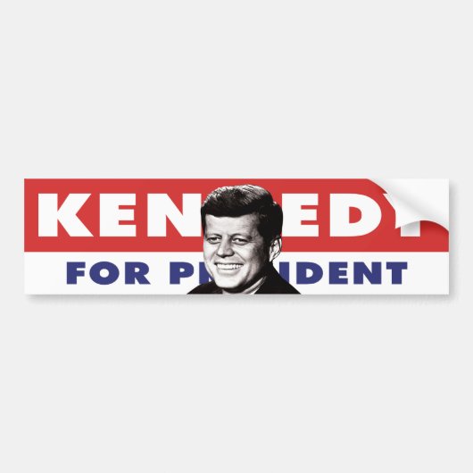 Kennedy Bumpersticker 1960 (Voorkant)