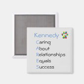 Kennedy CARES magneet (Voorkant / Achterkant)