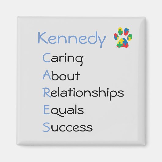 Kennedy CARES magneet (Voorkant)