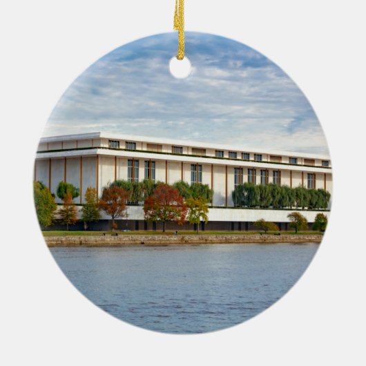 Kennedy Center Keramisch Ornament (Achterkant)