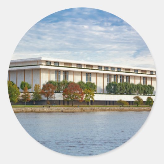 Kennedy Center Ronde Sticker (Voorkant)