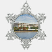Kennedy Center Tin Sneeuwvlok Ornament (Voorkant)
