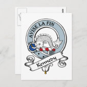 Kennedy Clan Badge Briefkaart (Voorkant / Achterkant)