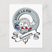 Kennedy Clan Badge Briefkaart (Voorkant)