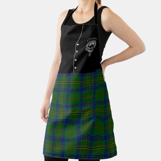 Kennedy Clan Badge & Tartan Kilt Schort (Insitu)