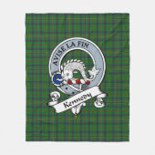 Kennedy Clan Badge Tartan Pset Fleece Deken (Voorkant)