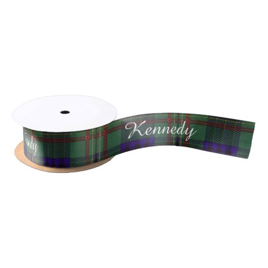 Kennedy clan Pset Scottish tartan Satijnen Lint (Spoel)