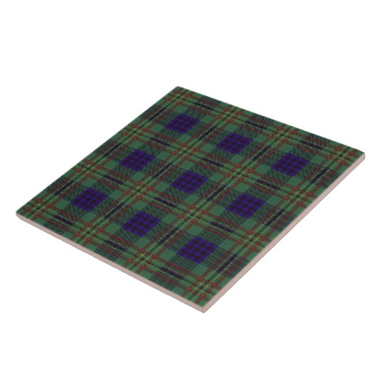 Kennedy clan Pset Scottish tartan Tegeltje (Zijkant)
