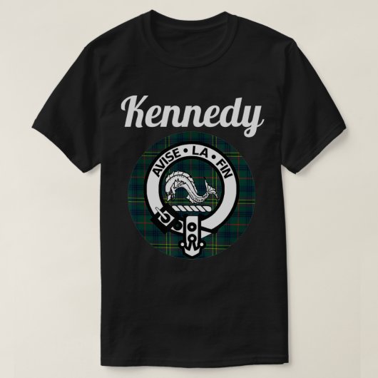 Kennedy Clan Scottish Name Coat Of Arms Tartan  T-shirt (Design voorkant)