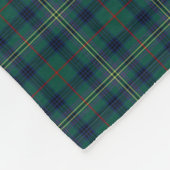 Kennedy Clan Tartan Green Plaid Fleece Deken (Hoek)