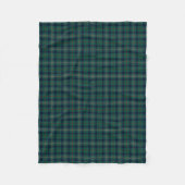 Kennedy Clan Tartan Green Plaid Fleece Deken (Voorkant)