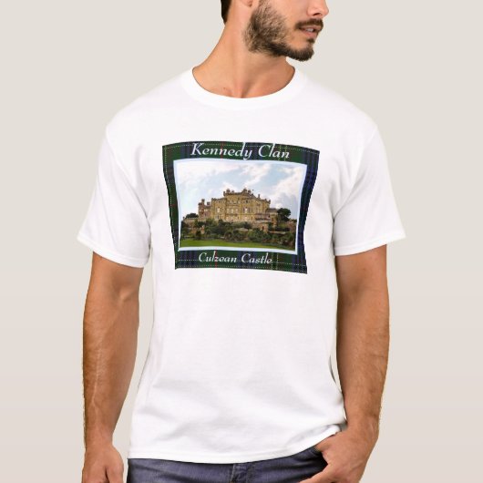 Kennedy Clan's Culzean Castle & Tartan T-Shirt (Voorkant)