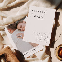 KENNEDY Classic Modern Minimalist Photo Wedding