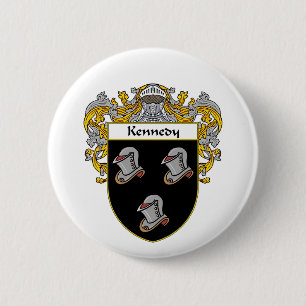 Kennedy Coat of Arms (Mantled) Ronde Button 5,7 Cm