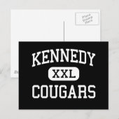 Kennedy - Cougars - High - Cedar Rapids Iowa Briefkaart (Voorkant / Achterkant)