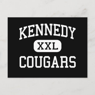 Kennedy - Cougars - High - Cedar Rapids Iowa Briefkaart