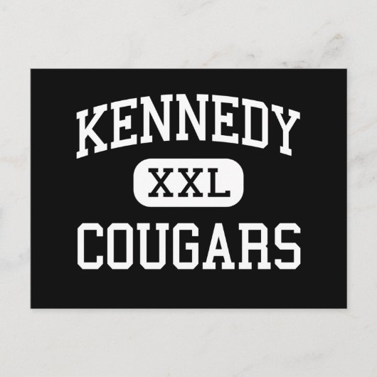Kennedy - Cougars - High - Cedar Rapids Iowa Briefkaart (Voorkant)