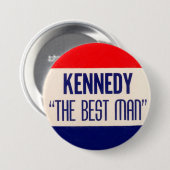 Kennedy "De beste man" Ronde Button 7,6 Cm (Voorkant /achterkant)