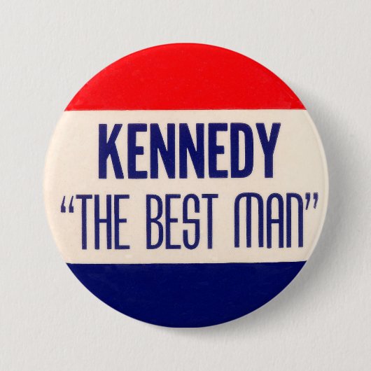 Kennedy "De beste man" Ronde Button 7,6 Cm (Voorkant)
