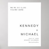 KENNEDY Eenvoudige Moderne Minimalistische Trouw W Poster (Voorkant)