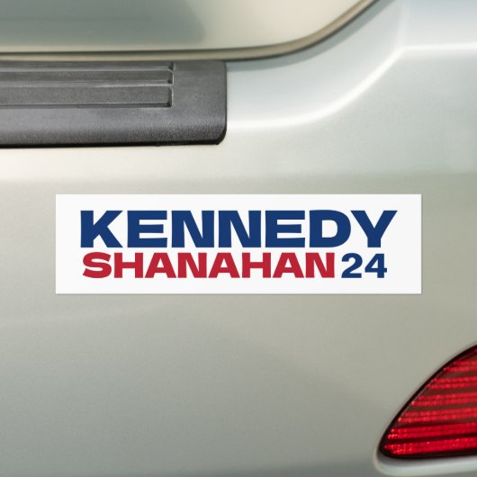 Kennedy en Shanahan 2024 Verkiezingen Bumpersticker (Op auto)