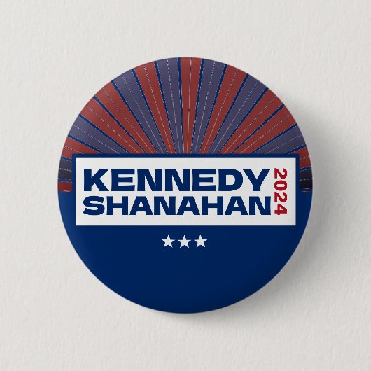 Kennedy en Shanahan 2024 Verkiezingsspeld Button (Voorkant)