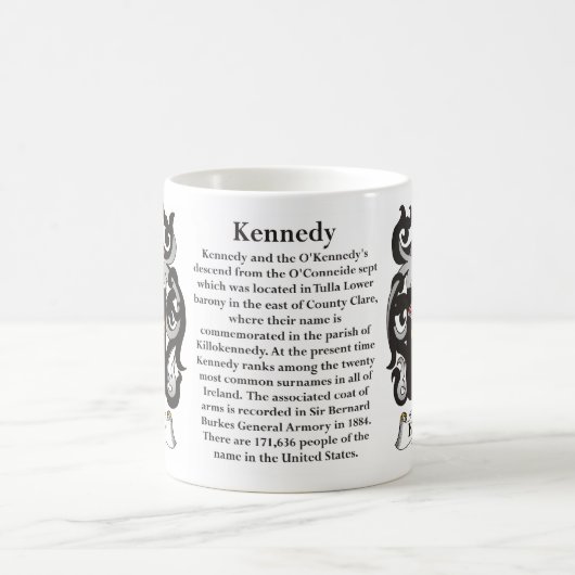 Kennedy Family Coat of Arms Mok (Center)