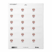 Kennedy Family Crest Coat of Arms Etiket (Full Sheet)