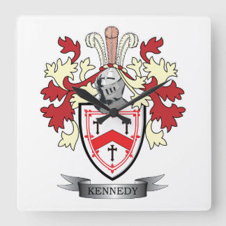 Kennedy Family Crest Coat of Arms Vierkante Klok
