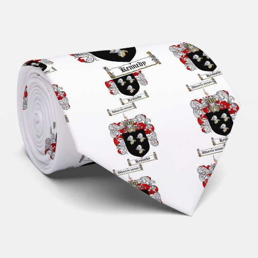 KENNEDY FAMILY CREST - KENNEDY COAT OF ARMS STROPDAS (Opgerold)