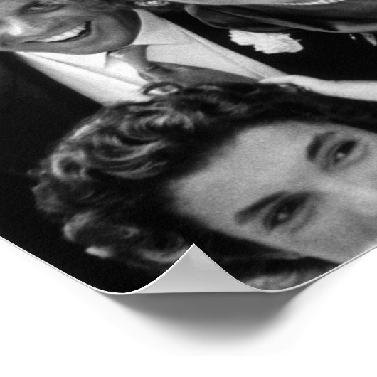 Kennedy Family Embracing op Wedding Poster (Hoek)