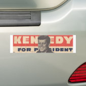 Kennedy for Presdient Bumpersticker (Op auto)
