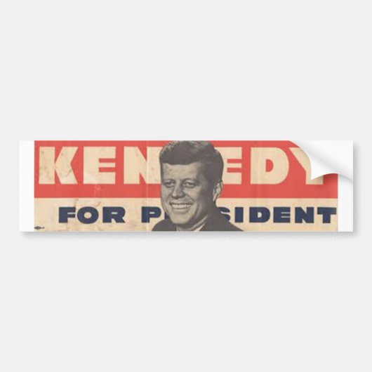 Kennedy for Presdient Bumpersticker (Voorkant)