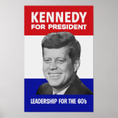 Kennedy For President 1960 Poster (Voorkant)