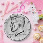 Kennedy Half Dollar Papieren Bordje (Feest)