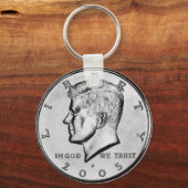 Kennedy Half Dollar Sleutelhanger (Voorkant)