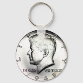 Kennedy Half Dollar Sleutelhanger. Sleutelhanger (Voorkant)