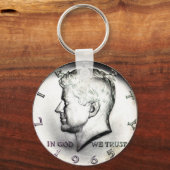 Kennedy Half Dollar Sleutelhanger. Sleutelhanger (Voorkant)
