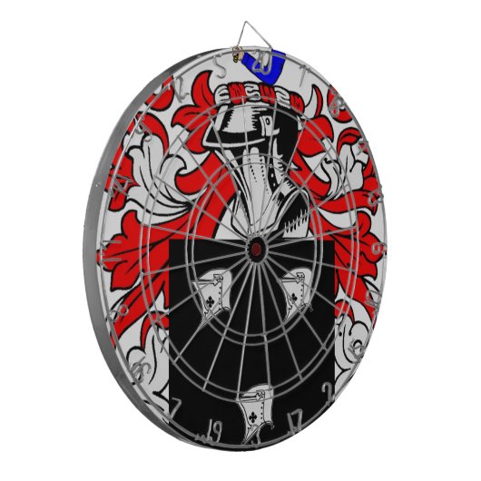 Kennedy (Iers) wapenschild Dartbord (Voorkant Links)