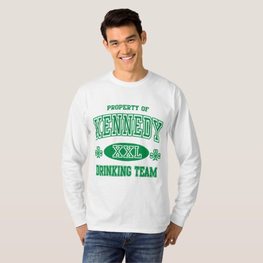 Kennedy Irish Drink Team T-shirt (Voorkant volledig)